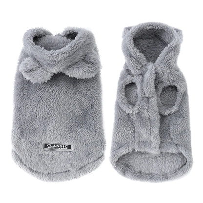 Fleece Hoodie for Small Dogs and Cats - Warm Winter Coat