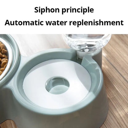 Automatic Pet Water and Food Bowl Fountain for Cats and Dogs