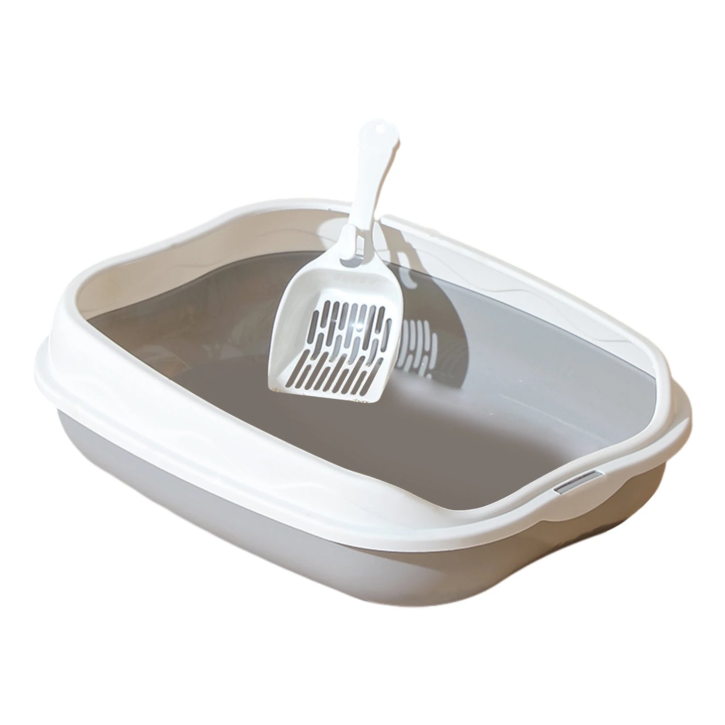 Large Semi-Enclosed Spatter-Proof Cat Litter Box