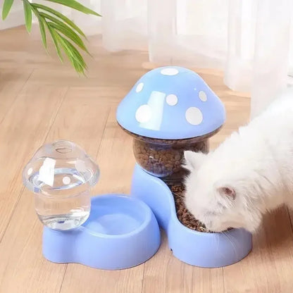 Automatic Cat and Dog Water Dispenser Mushroom Bowl
