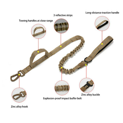 Durable Nylon Dog Collar and Reflective Leash Set
