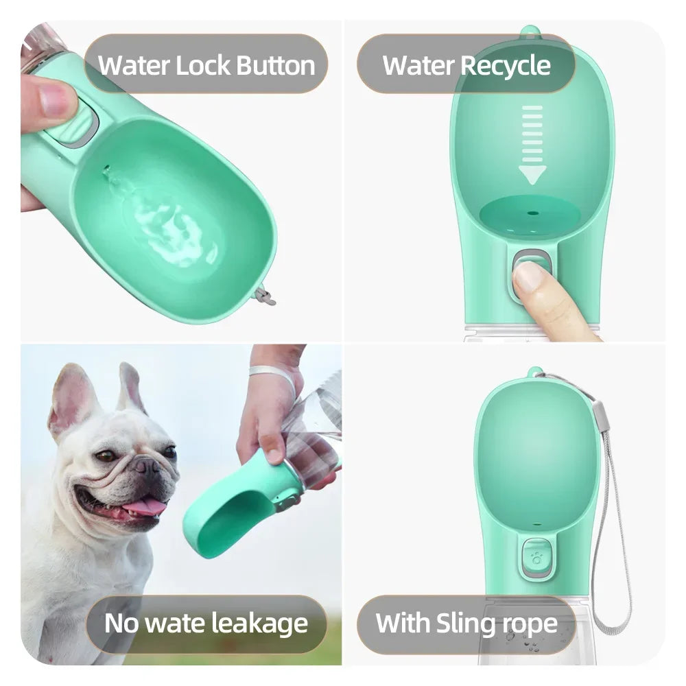 Leakproof Portable Water Bottle for Dogs and Cats Outdoors