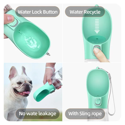 Leakproof Portable Water Bottle for Dogs and Cats Outdoors