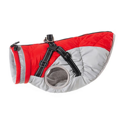 Waterproof Winter Dog Jacket with Harness for Small to Large Breeds
