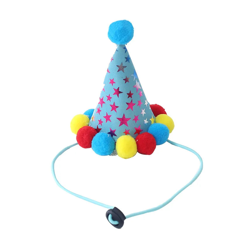 Pet Birthday Celebration Set with Bandana, Hat, and Bowtie