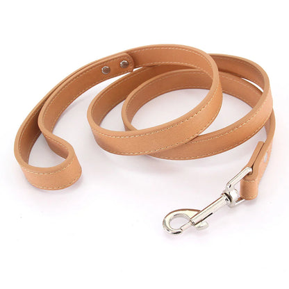 Colorful Leather Leashes for Small to Large Dogs and Cats
