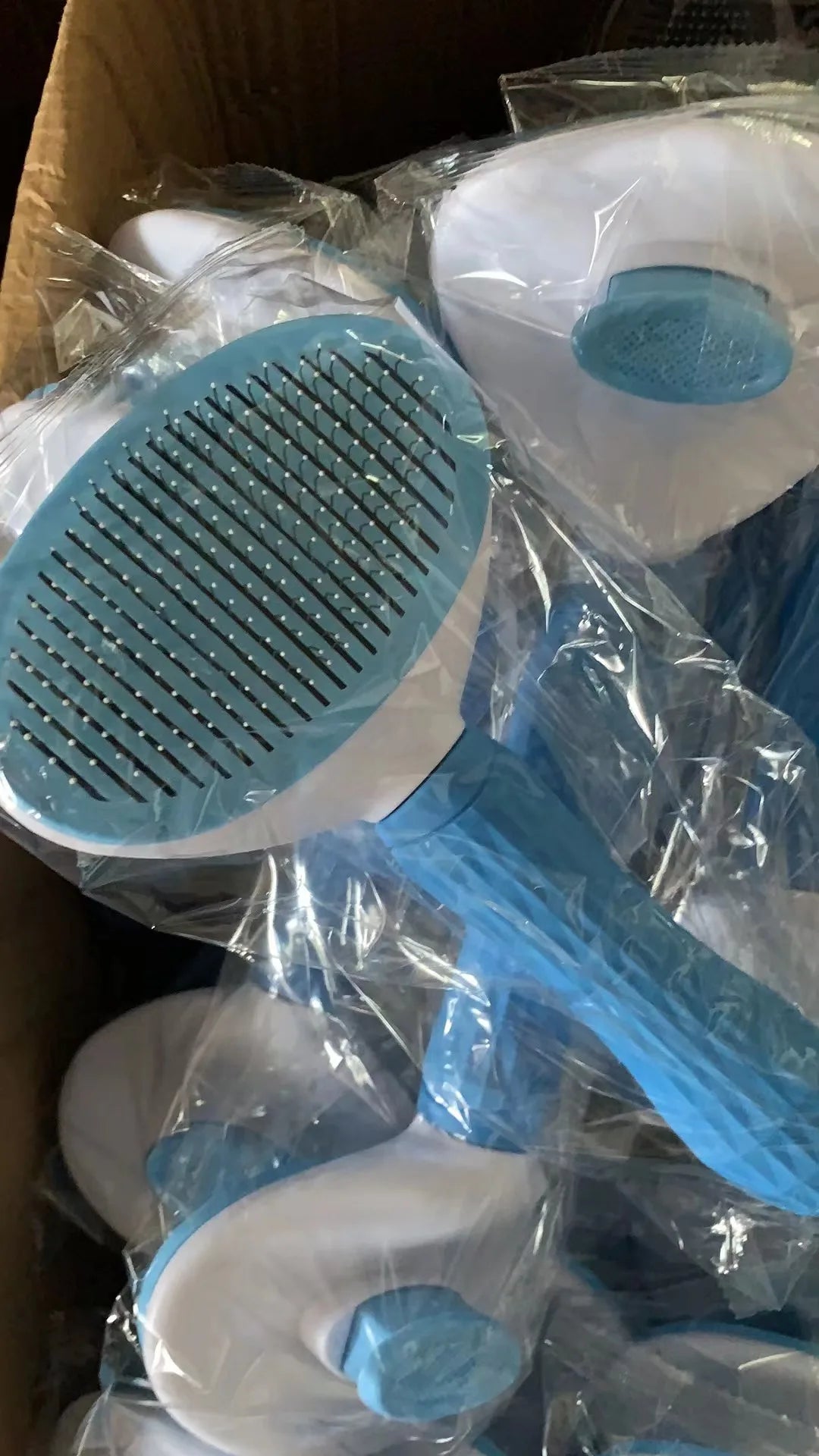 Stainless Steel Dog and Cat Grooming Brush for Long Hair