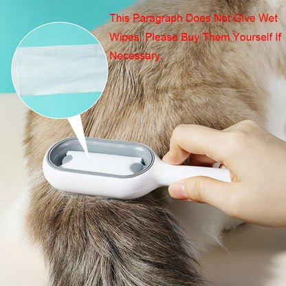Cat and Dog Grooming Brush - Pet Hair Remover for Cats