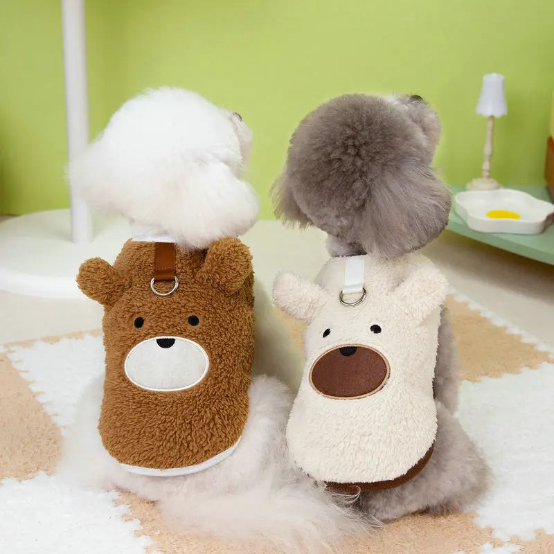 Warm Fleece Dog Sweater Vest for Small Breeds