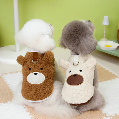 Warm Fleece Dog Sweater Vest for Small Breeds