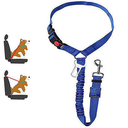 Adjustable Dog Harness and Car Seat Belt for Pets