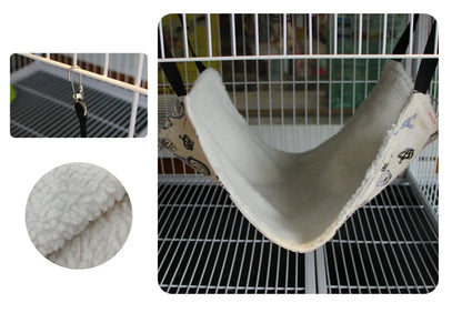 Warm Double Hammock Pet Bed for Cats and Small Animals