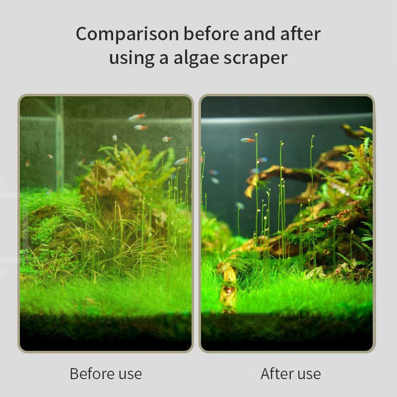 Long Handle Algae Cleaning Brush for Aquariums