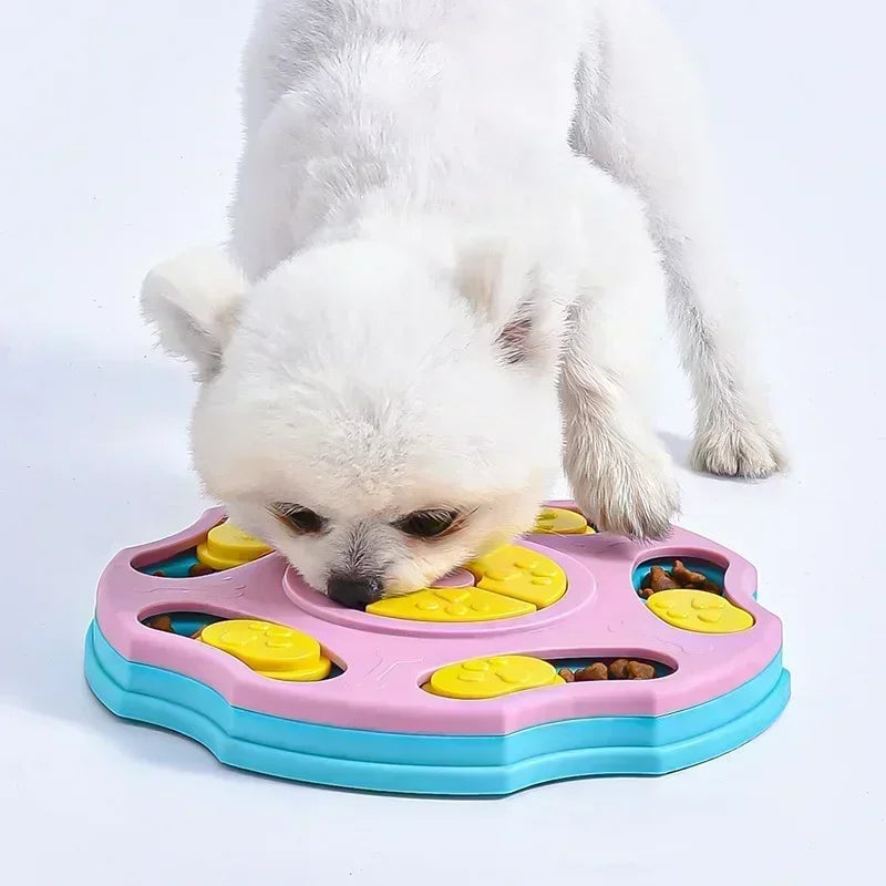Interactive Dog Puzzle Slow Feeder Bowl for Smart Eating