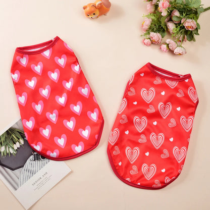 Summer T-Shirt Vest for Small Medium Dogs and Cats