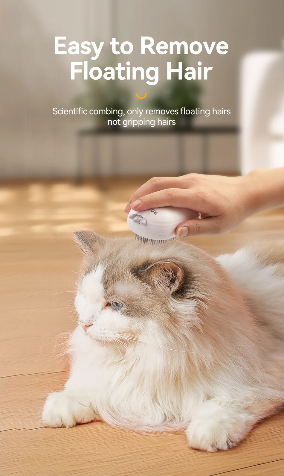 Electric Pet Hair Comb with Spray for Dogs and Cats