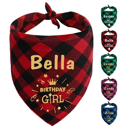 Personalized Pet Bandana Collar for Dogs and Cats