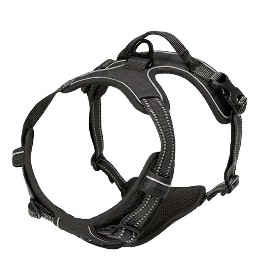 Leather Dog Collars and Harness Set for Medium and Small Dogs