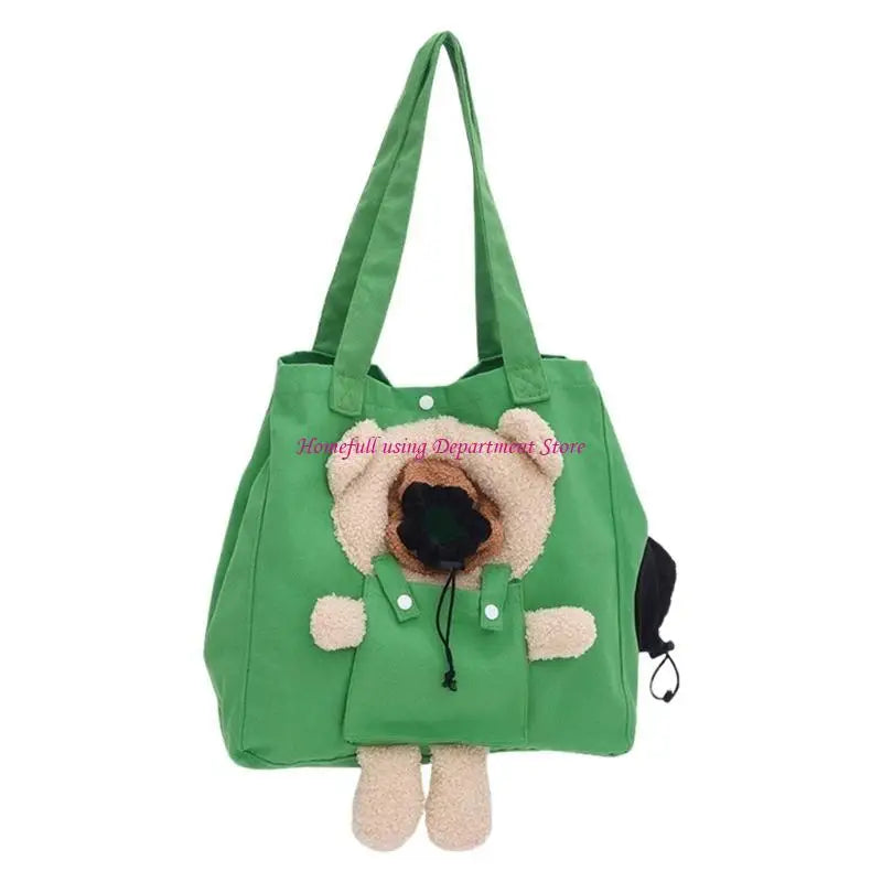 Ventilated Pet Carrier Bag for Dogs and Cats - Travel Shoulder Bag