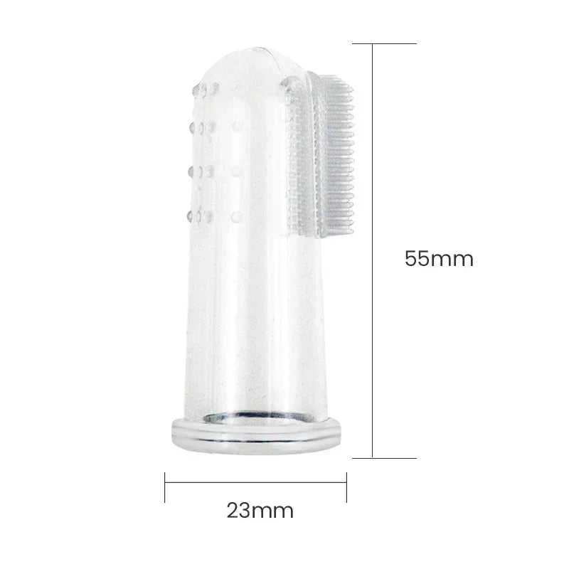 Soft Silicone Finger Toothbrush for Dogs and Cats